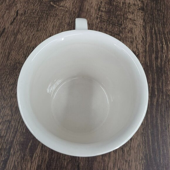 Anthropologie Monogram Mug S Initial White Black Ceramic Footed Coffee Tea Cocoa - Picture 7 of 9